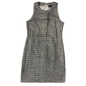 Karl Lagerfeld Paris Fringe Tweed Dress Size 6 Good Condition